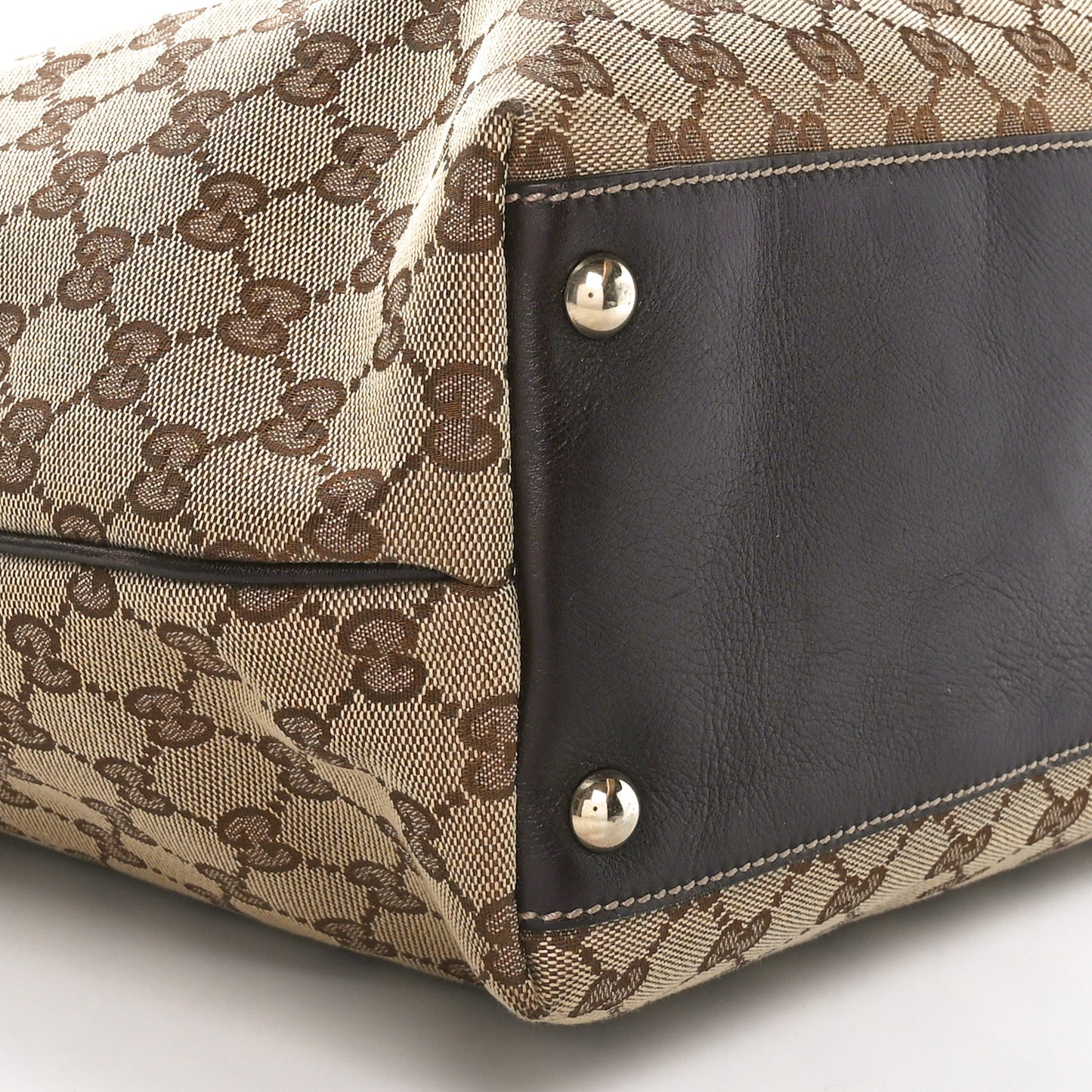 Monogram Large New Britt Tote Brown