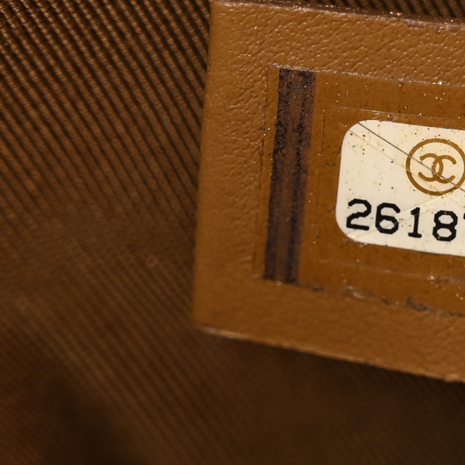 Chanel Metallic Lambskin Chevron Quilted Rock The Corner Clutch With Chain Bronze 8 of 10