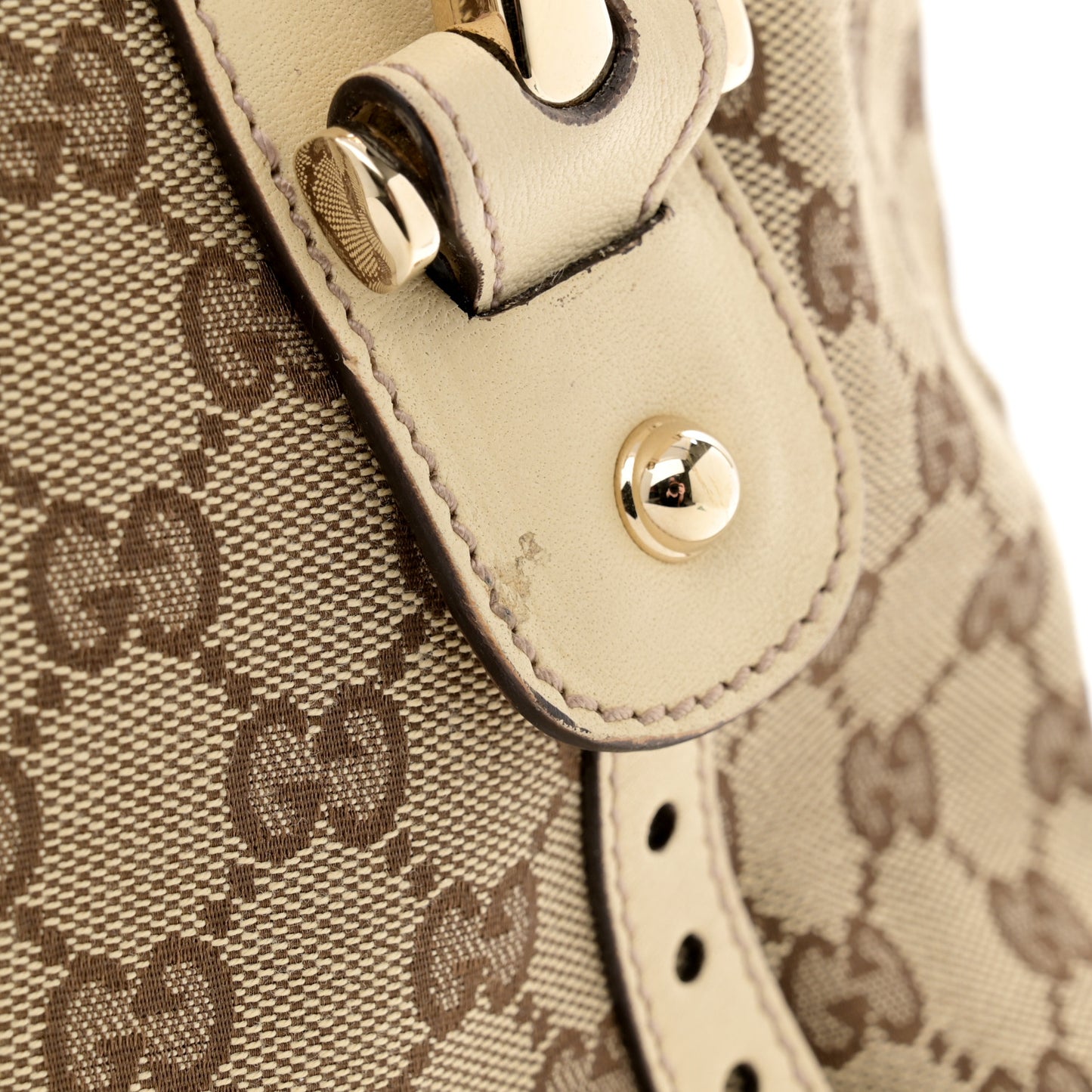 Monogram Small Pelham Shoulder Bag Off White