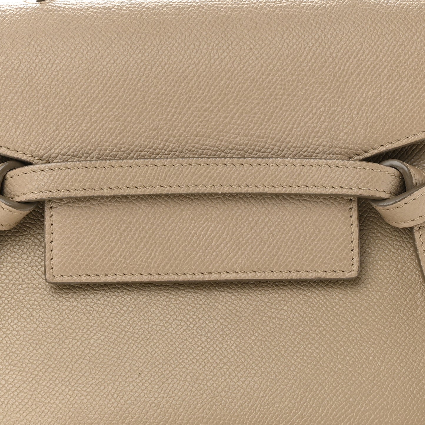 Grained Calfskin Nano Belt Bag Light Taupe