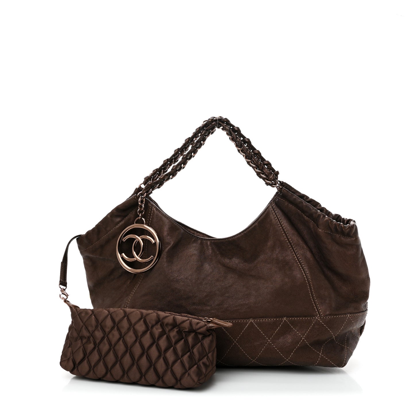 Metallic Calfskin Baby Coco Cabas Bronze