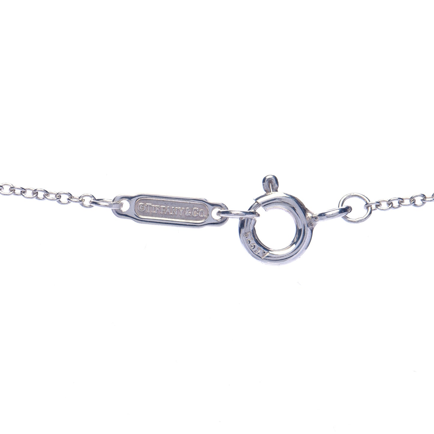 Sterling Silver Rubedo Mini Return to Tiffany Double Heart Tag Pendant Necklace