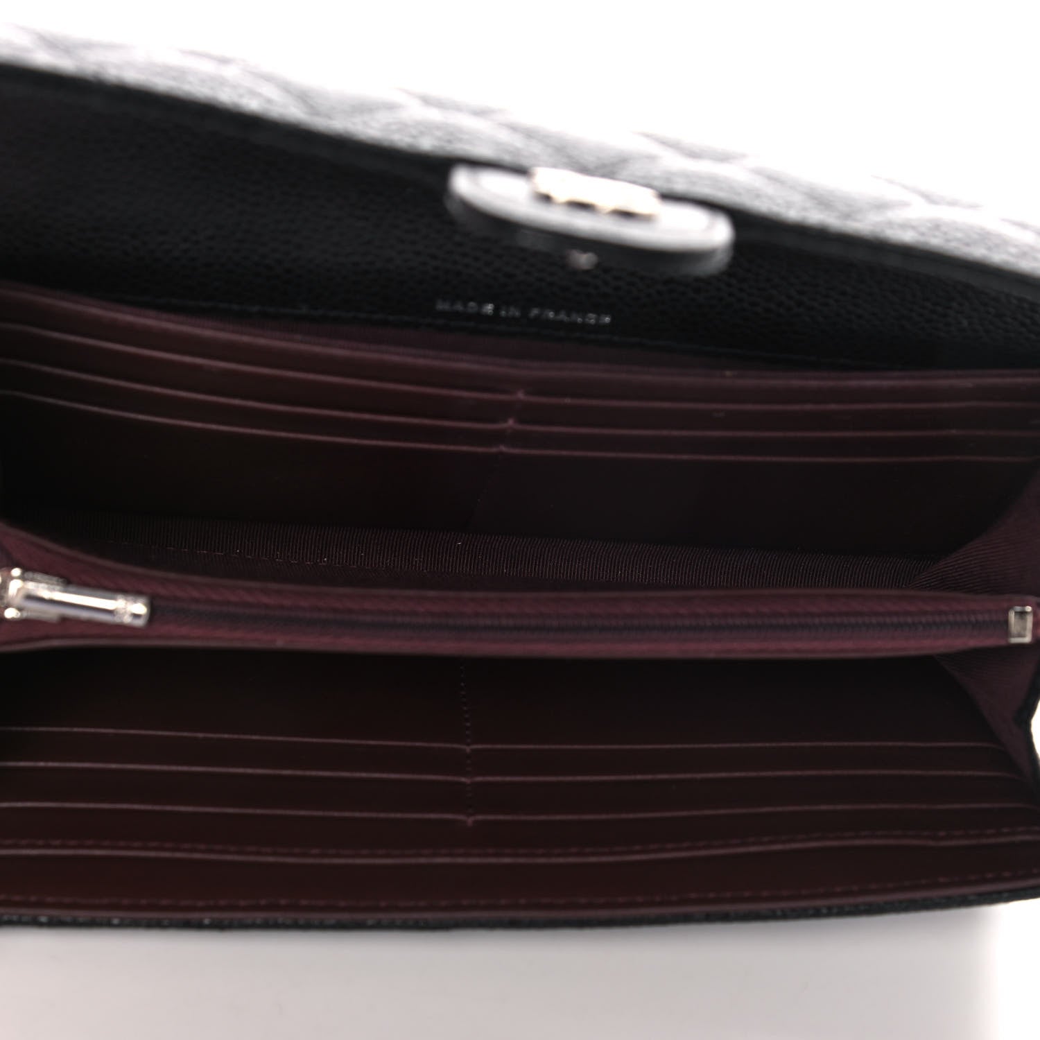 Chanel Caviar Quilted Large Gusset Flap Wallet Black 5 of 14