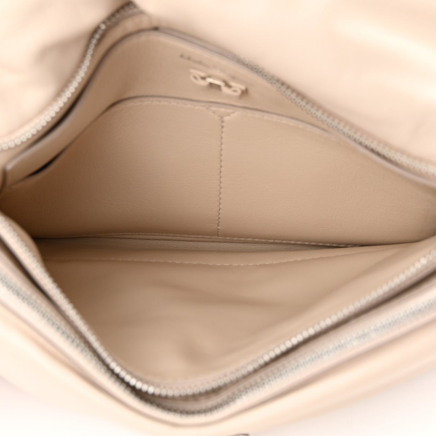 Calfskin Small Viva Bow Shoulder Bag Bone