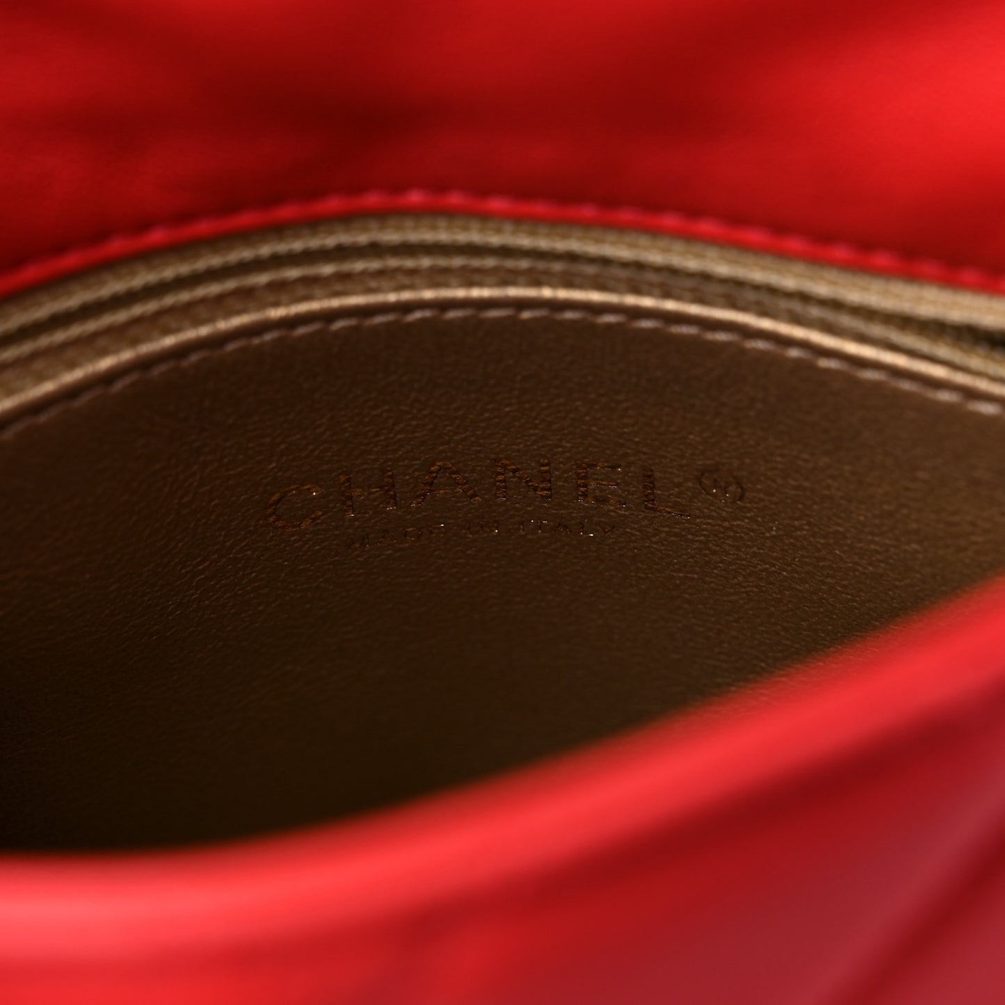 Lambskin Quilted Side-Packs Red