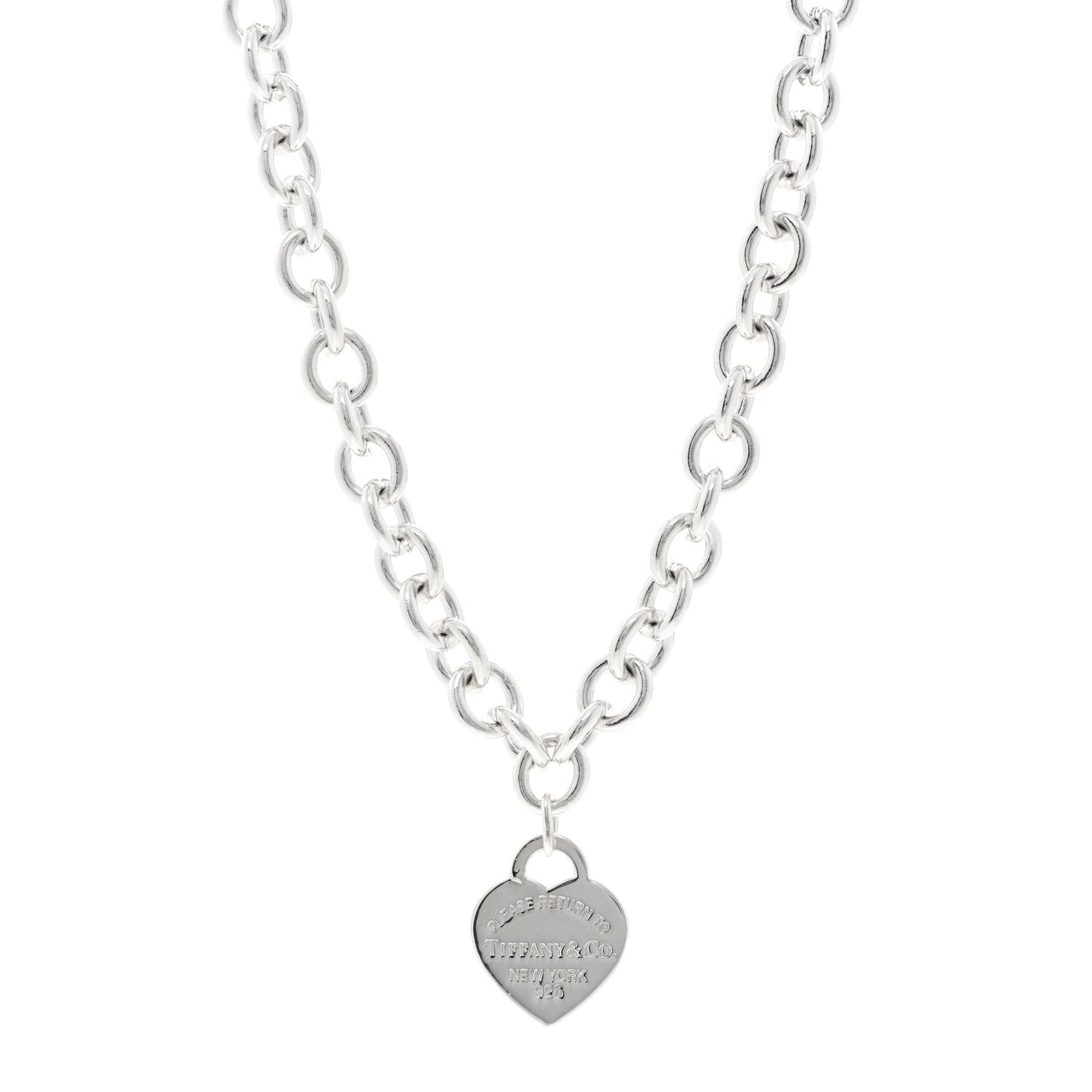 Sterling Silver Return to Tiffany Heart Tag Pendant Necklace