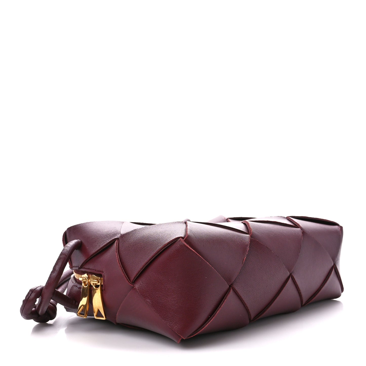 Lambskin Maxi Intrecciato Small Cassette Camera Bag Barolo