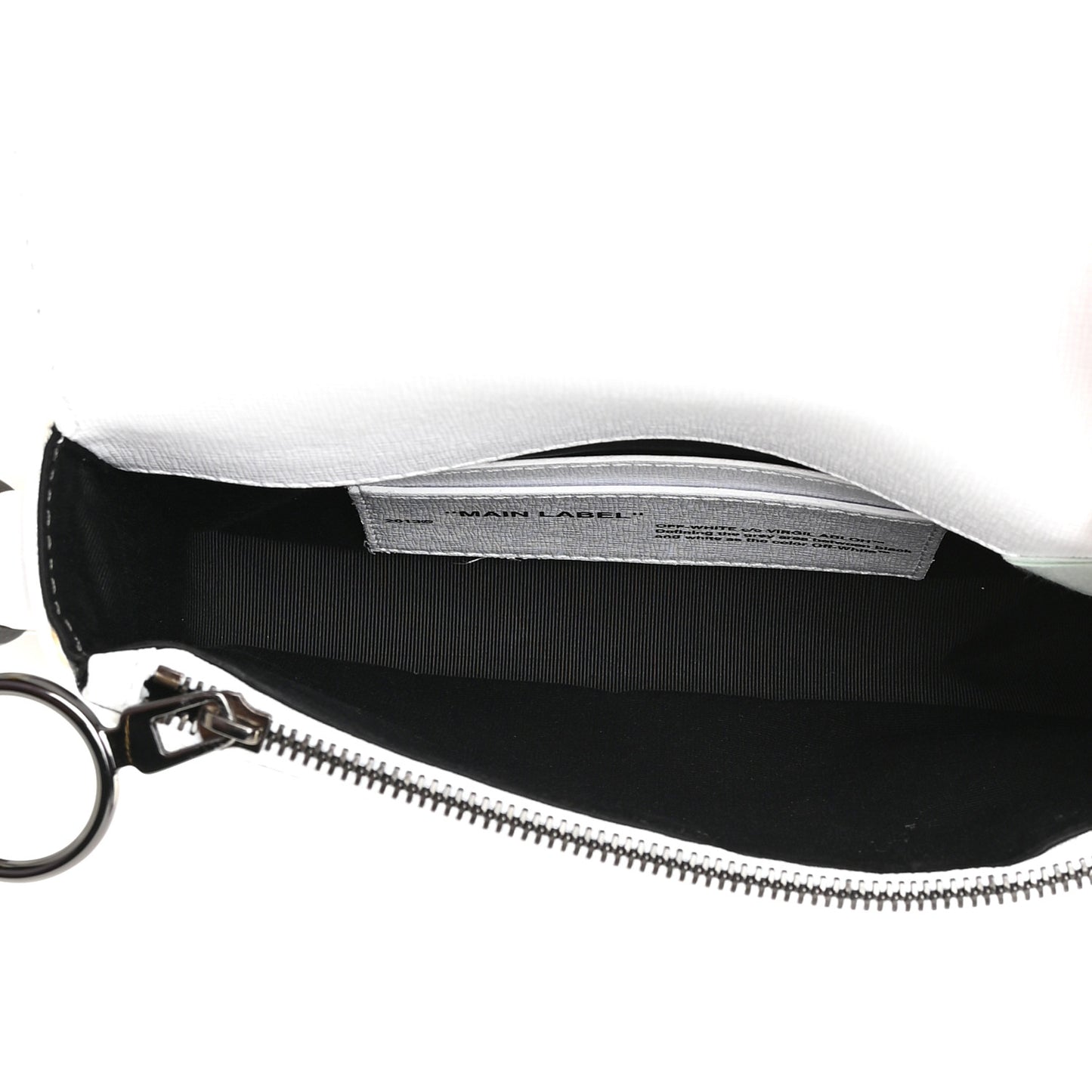 Saffiano Flap Shoulder Bag White