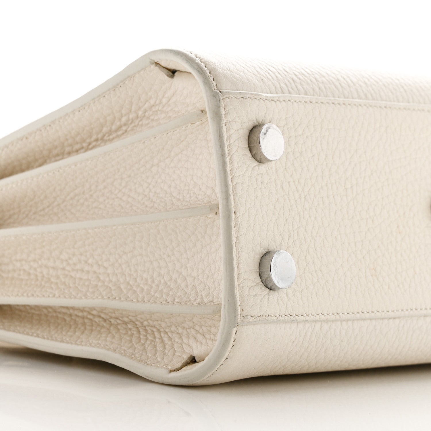 Saint Laurent Grained Calfskin Nano Sac De Jour Dove White 9 of 10