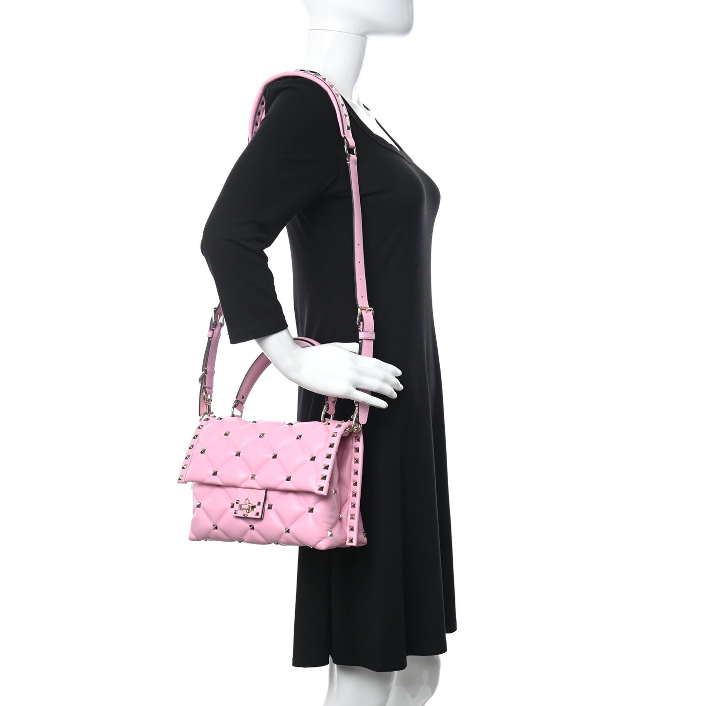 Nappa Medium Candystud Top Handle Bag Absolute