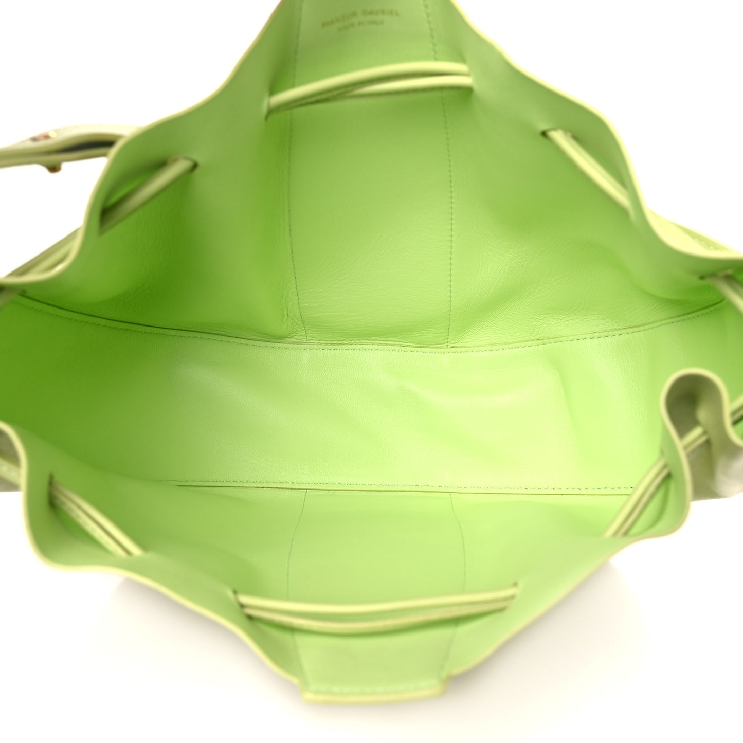 Tumbled Calfskin Lilium Bag Mint