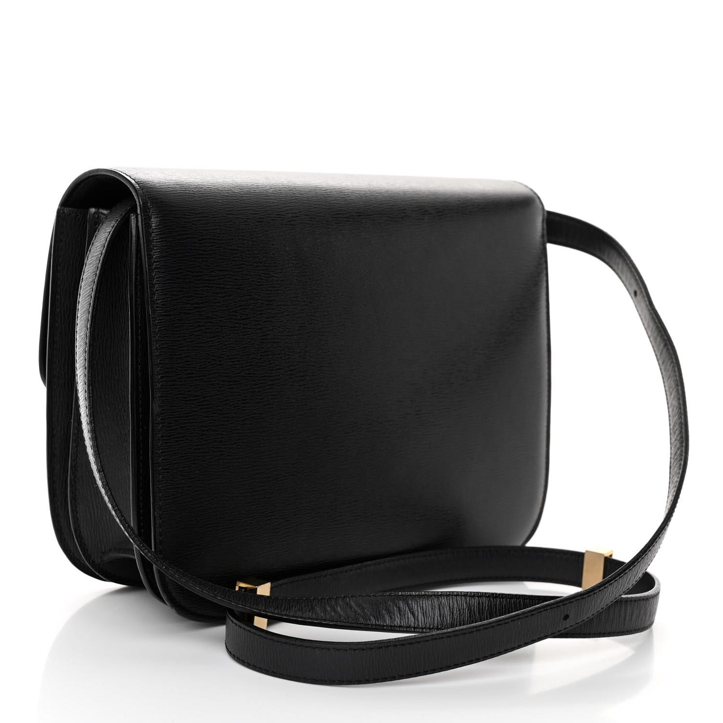 Liege Calfskin Medium Classic Box Flap Bag Black