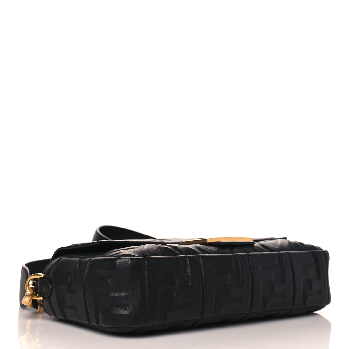 Nappa FF 1974 Embossed Baguette Black