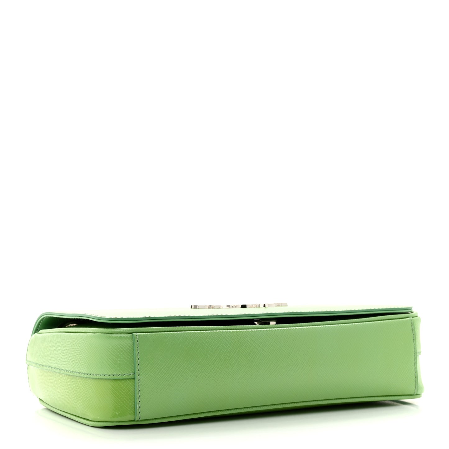 Saffiano Vernice Chain Shoulder Bag Green