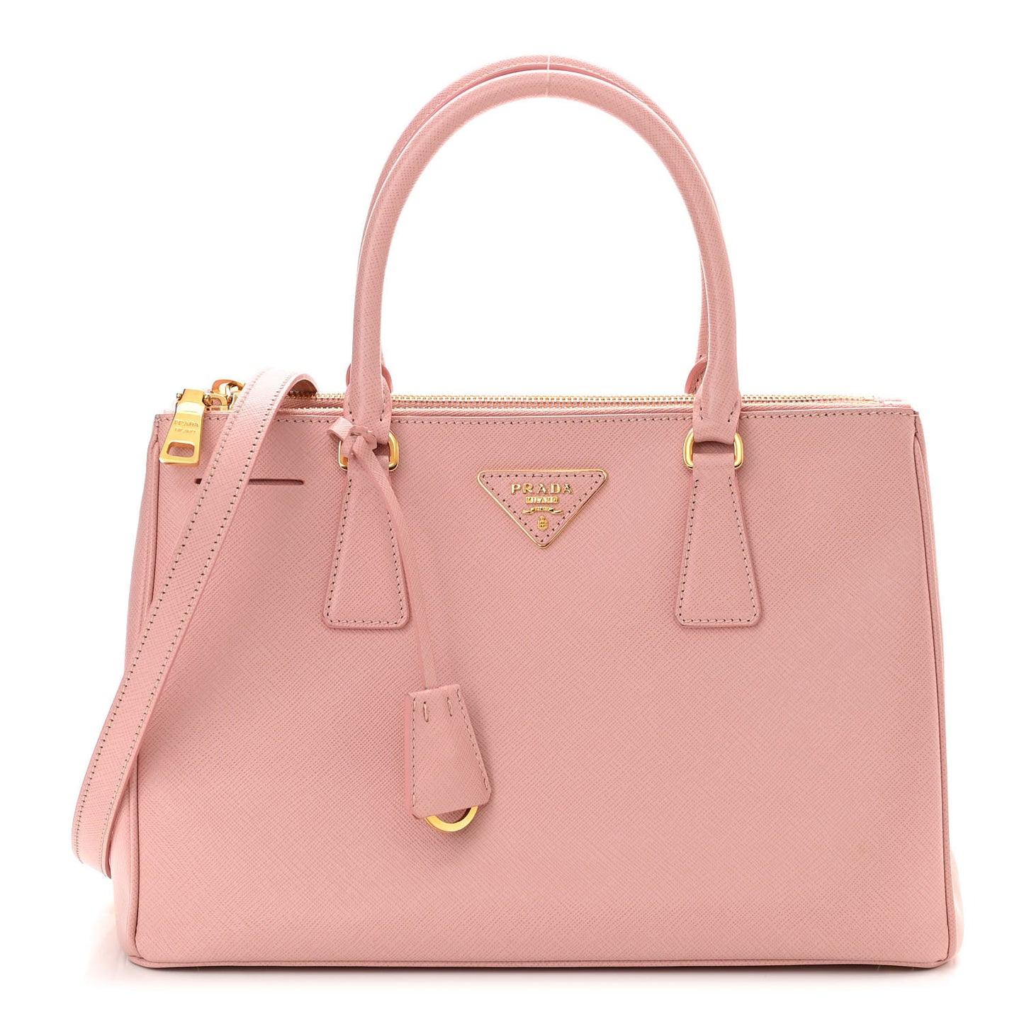 Saffiano Small Galleria Double Zip Tote Orchidea