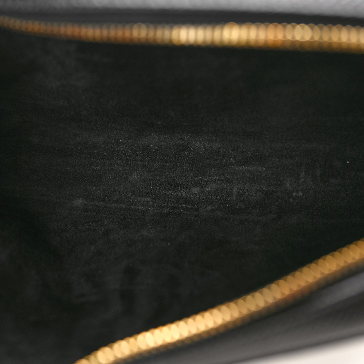 Grained Calfskin Caro Double Pouch Black
