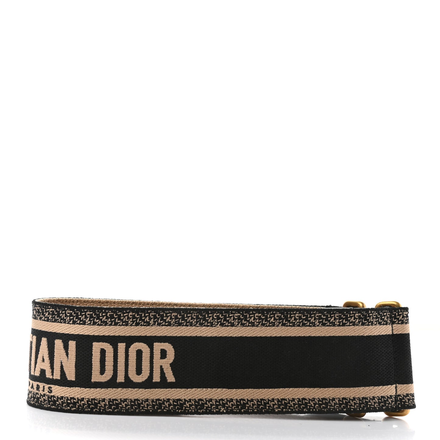 Canvas Embroidered Large Book Belt 80 32 Black Beige