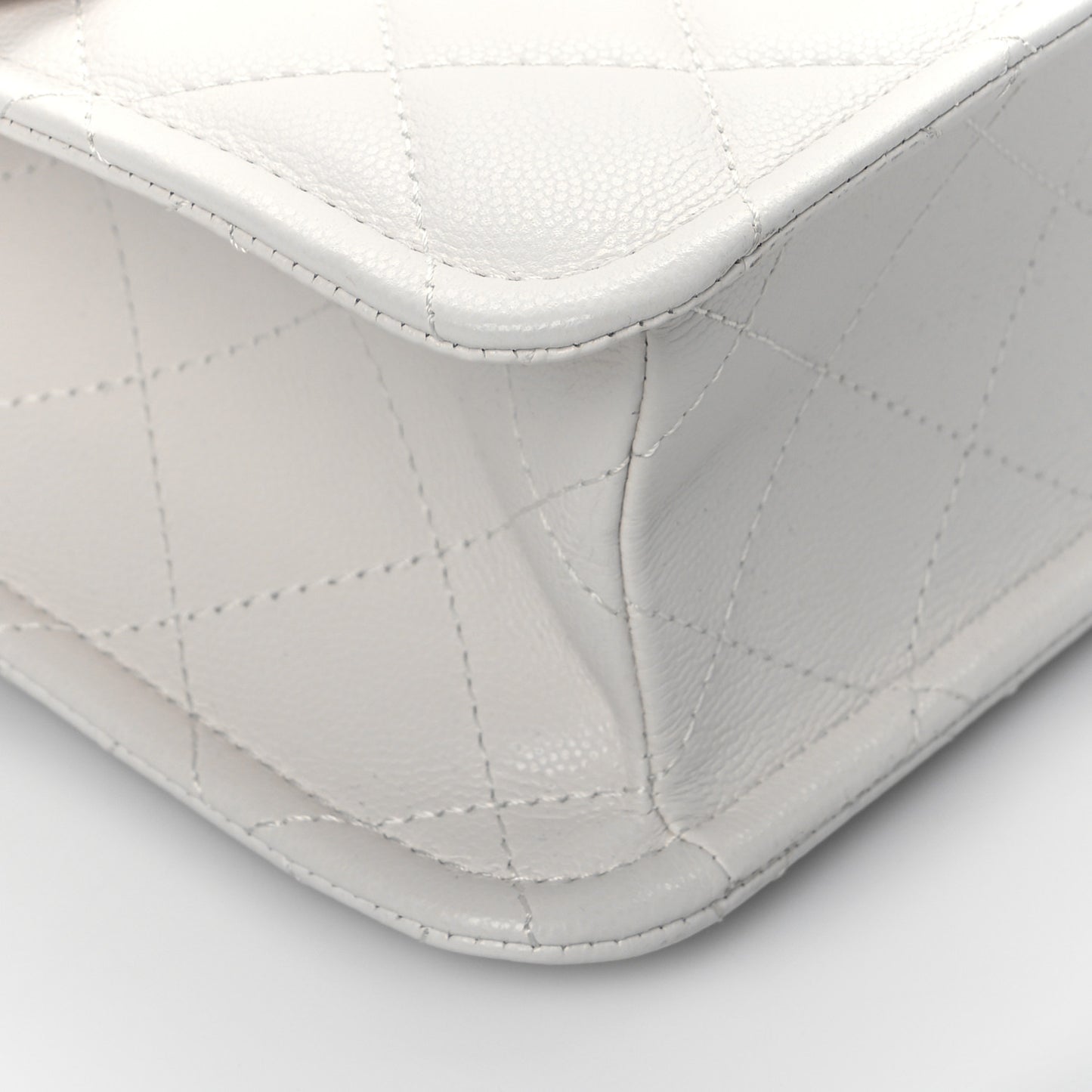Caviar Quilted Large Sweet Classic Flap White
