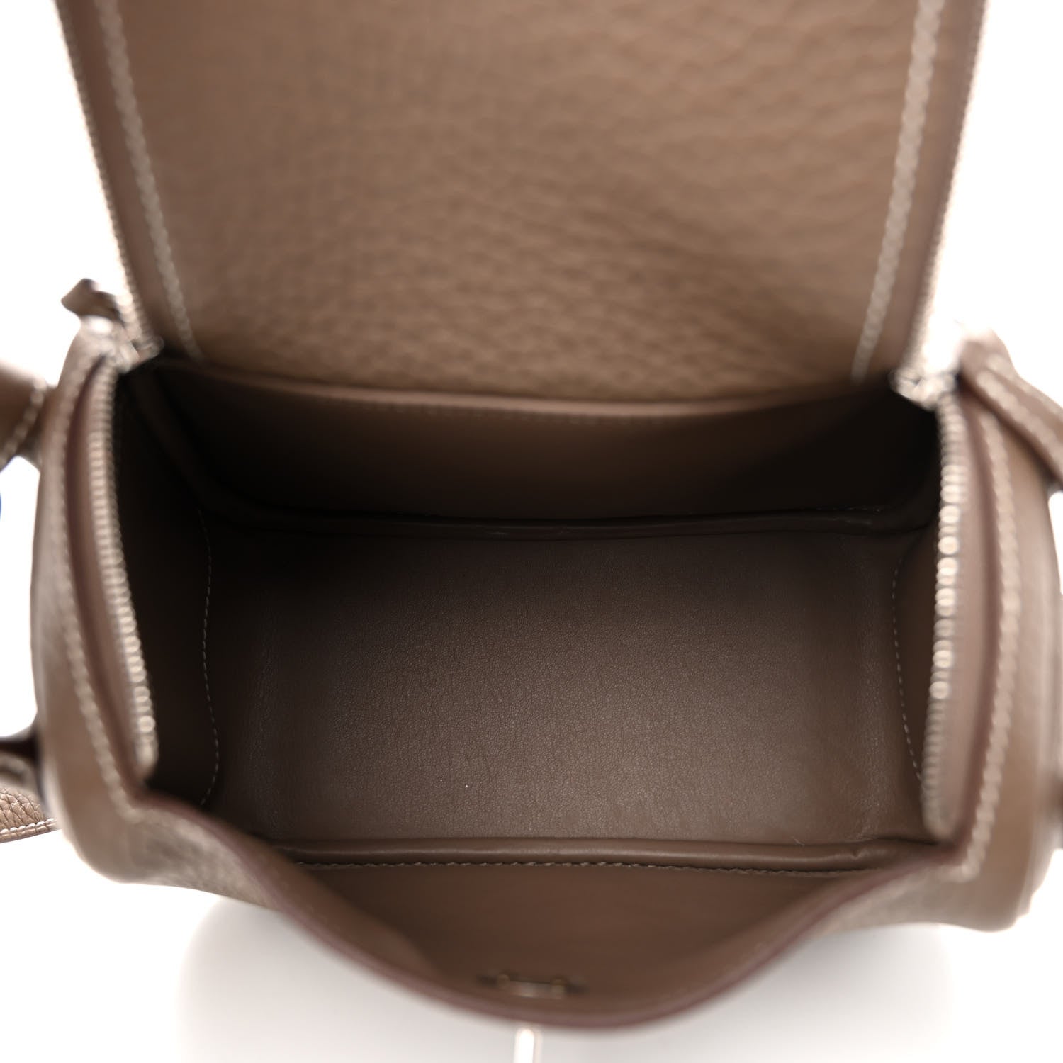 Hermes Taurillon Clemence Mini Lindy 20 Etoupe 5 of 10
