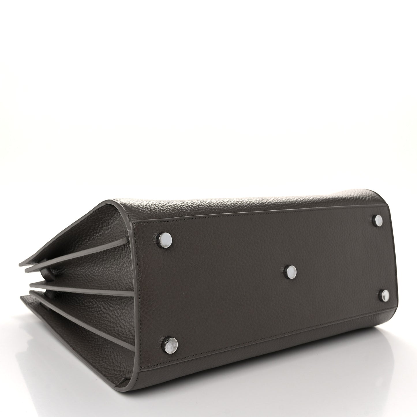 Grained Calfskin Small Sac De Jour Fog