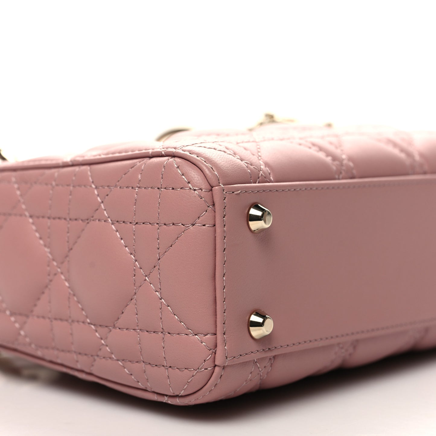 Lambskin Cannage Mini Lady Dior Pink