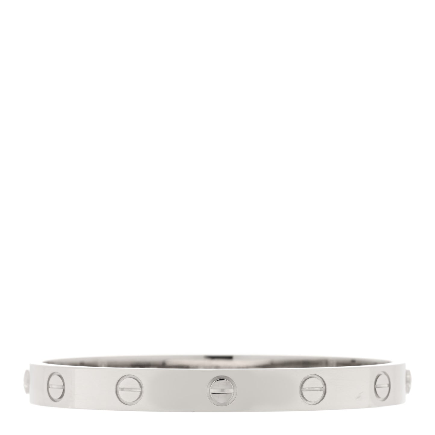 18K White Gold LOVE Bracelet 16