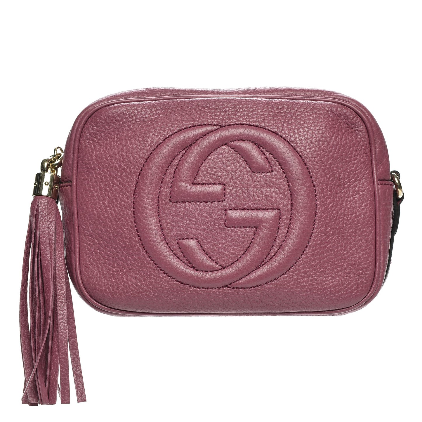 Pebbled Calfskin Small Soho Disco Bag Peonia Flower
