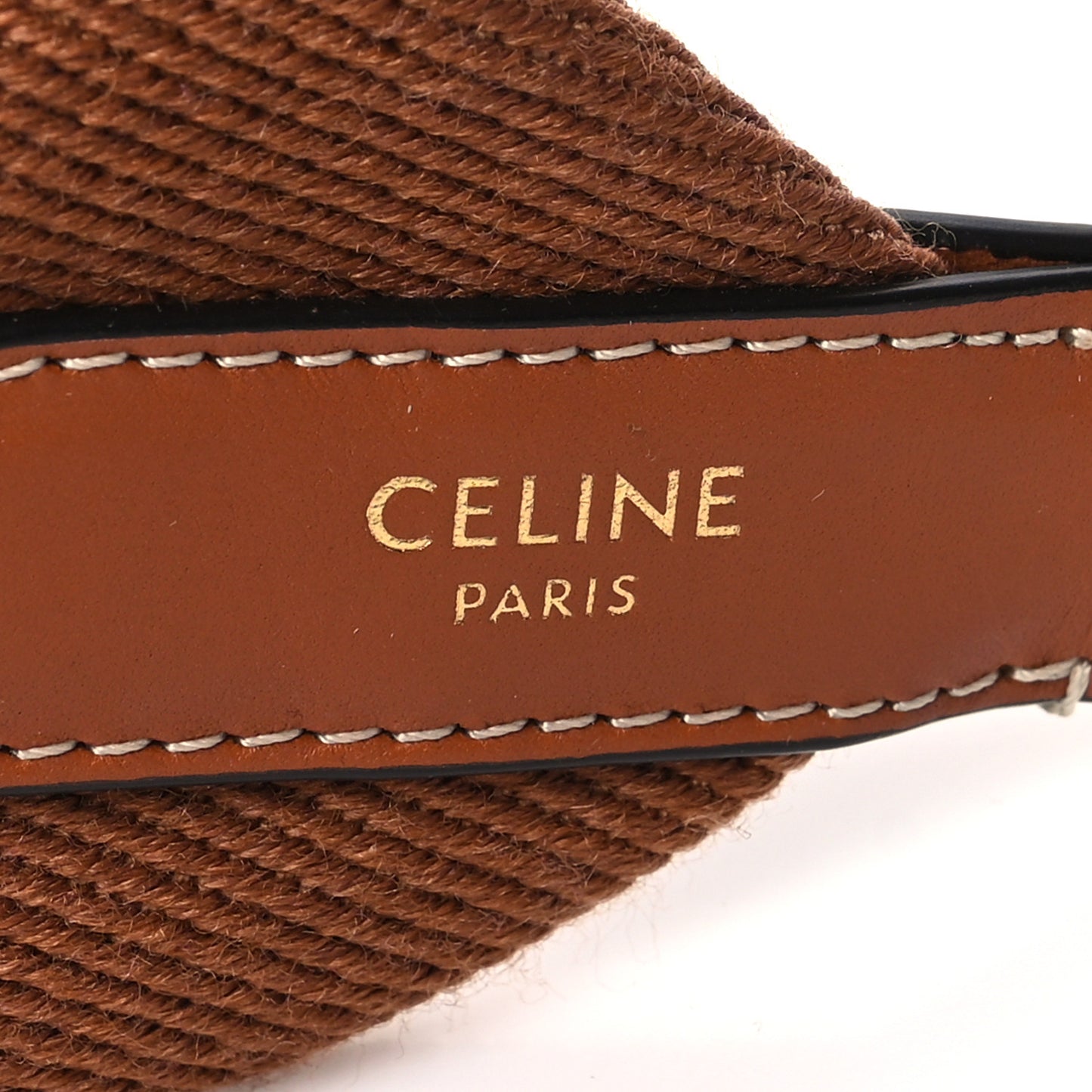 Jacquard Wool Strap Light Brown