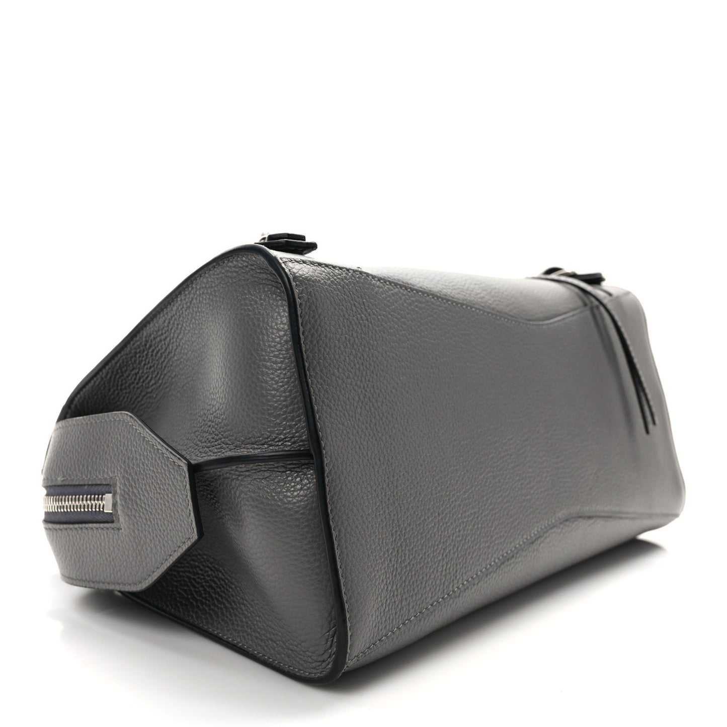 Grained Calfskin Neo Classic Silver Hardware S City Dark Grey