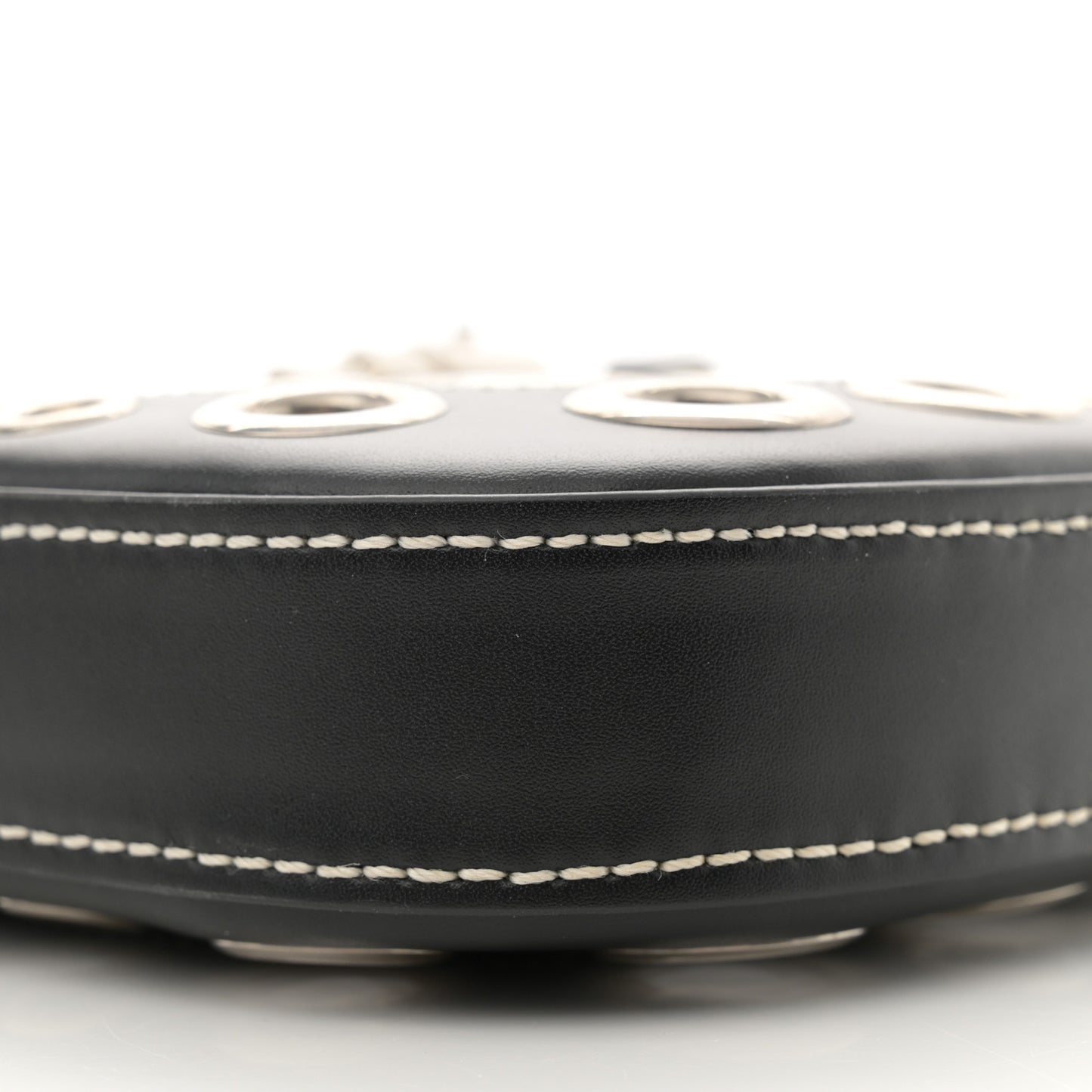 Calfskin Ha Ha Ha Jackie 1961 Eyelet Hobo Black