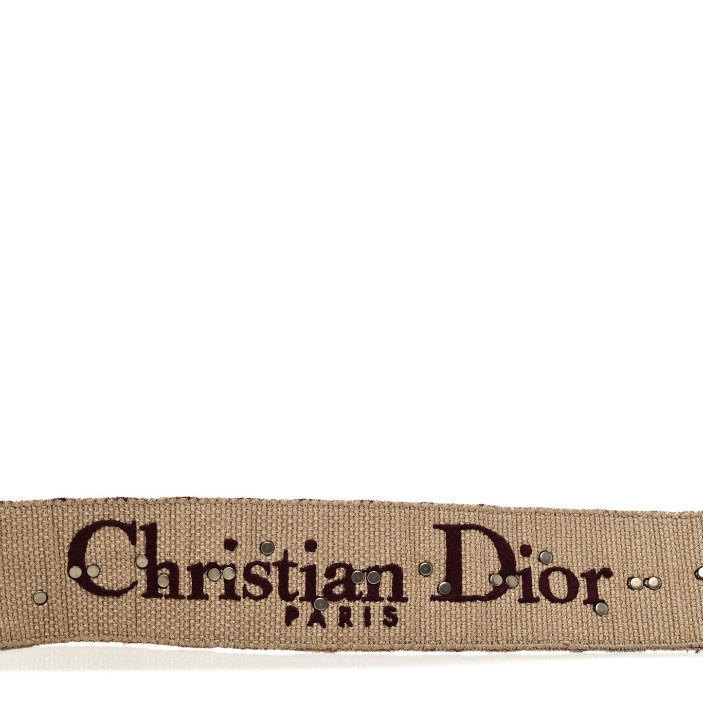 Oblique Studded Shoulder Strap Burgundy