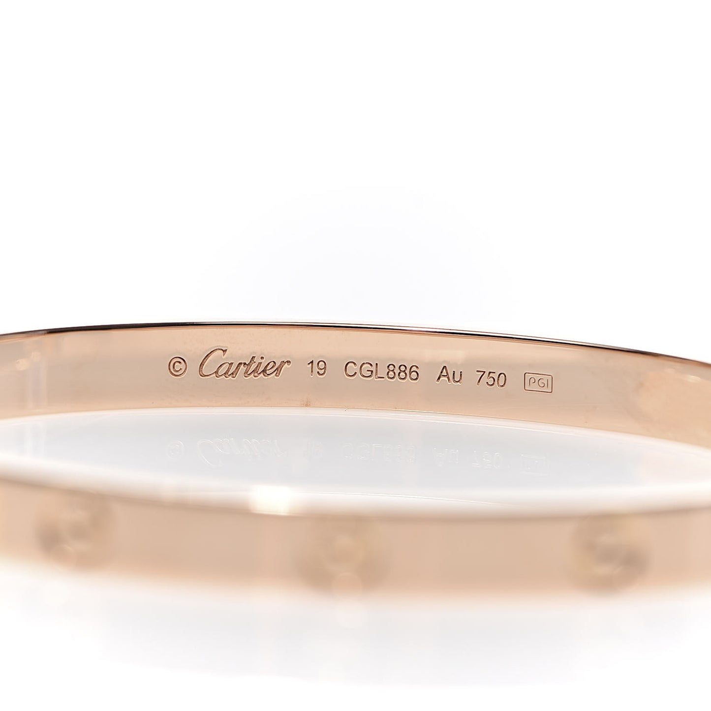 18K Pink Gold LOVE Bracelet 19