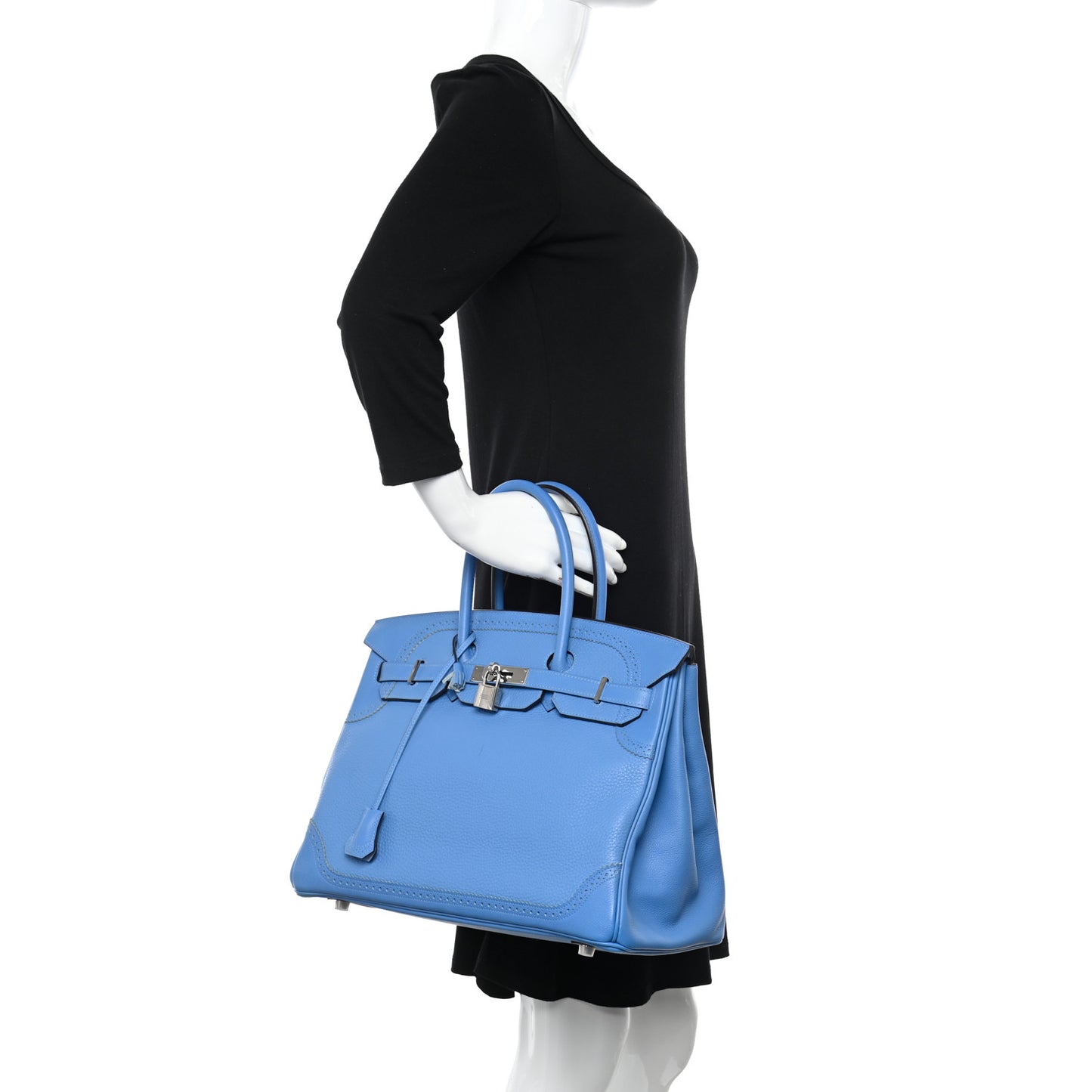 Togo Swift Ghillies Birkin 35 Bleu Paradis