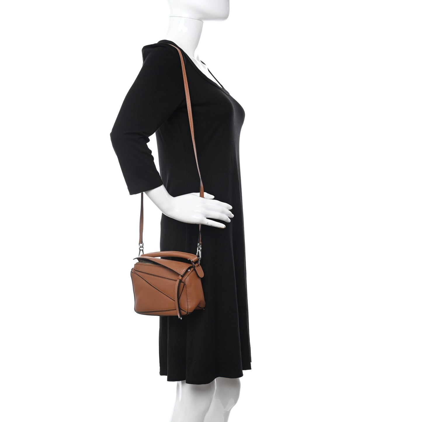 Calfskin Mini Puzzle Bag Tan