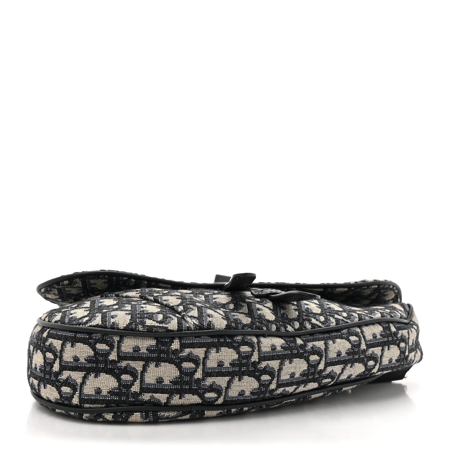 Christian Dior Oblique Mens Saddle Bag Blue 4 of 12