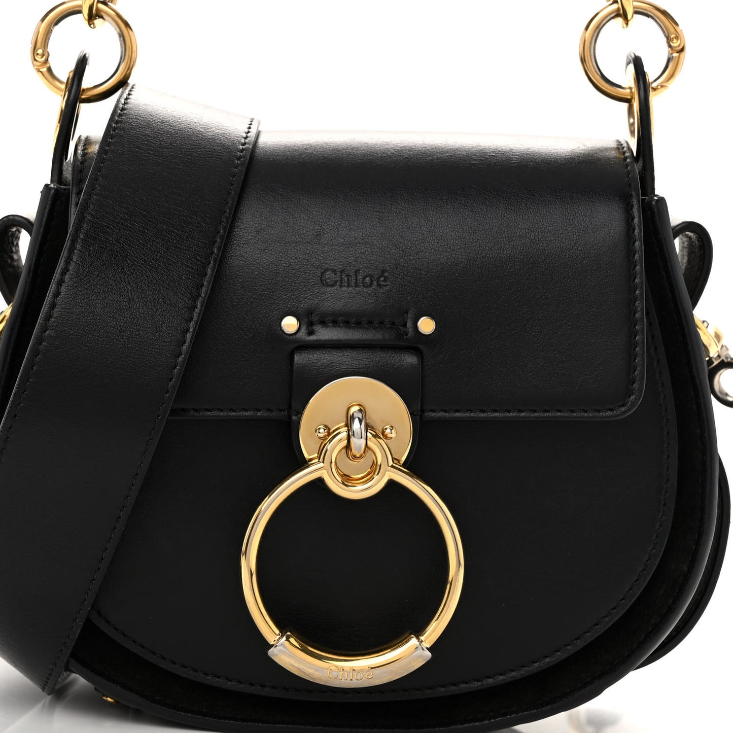 Calfskin Small Tess Bag Black
