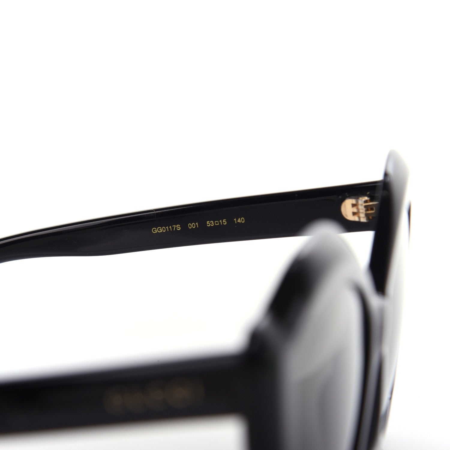 Gucci Acetate Cat Eye GG0117S Sunglasses Black 6 of 7