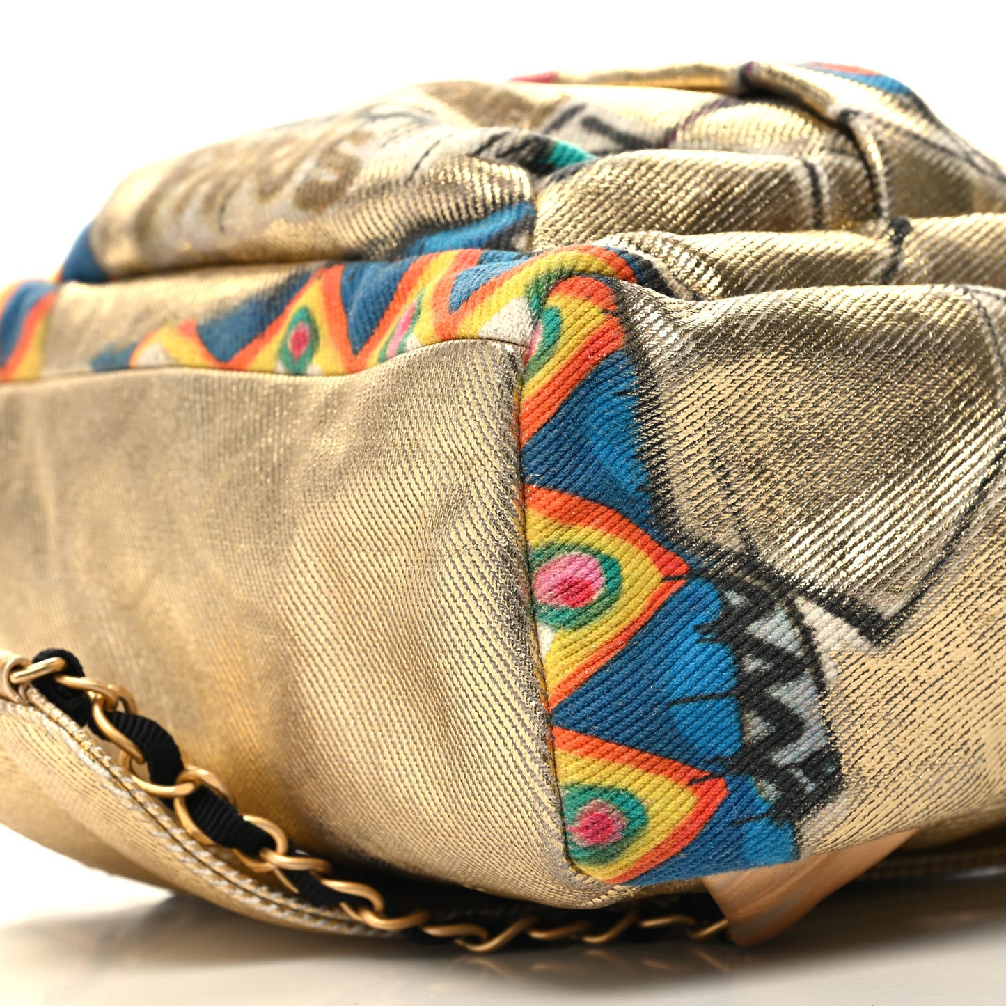 Graffiti Printed Canvas Street Spirit Backpack Multicolor