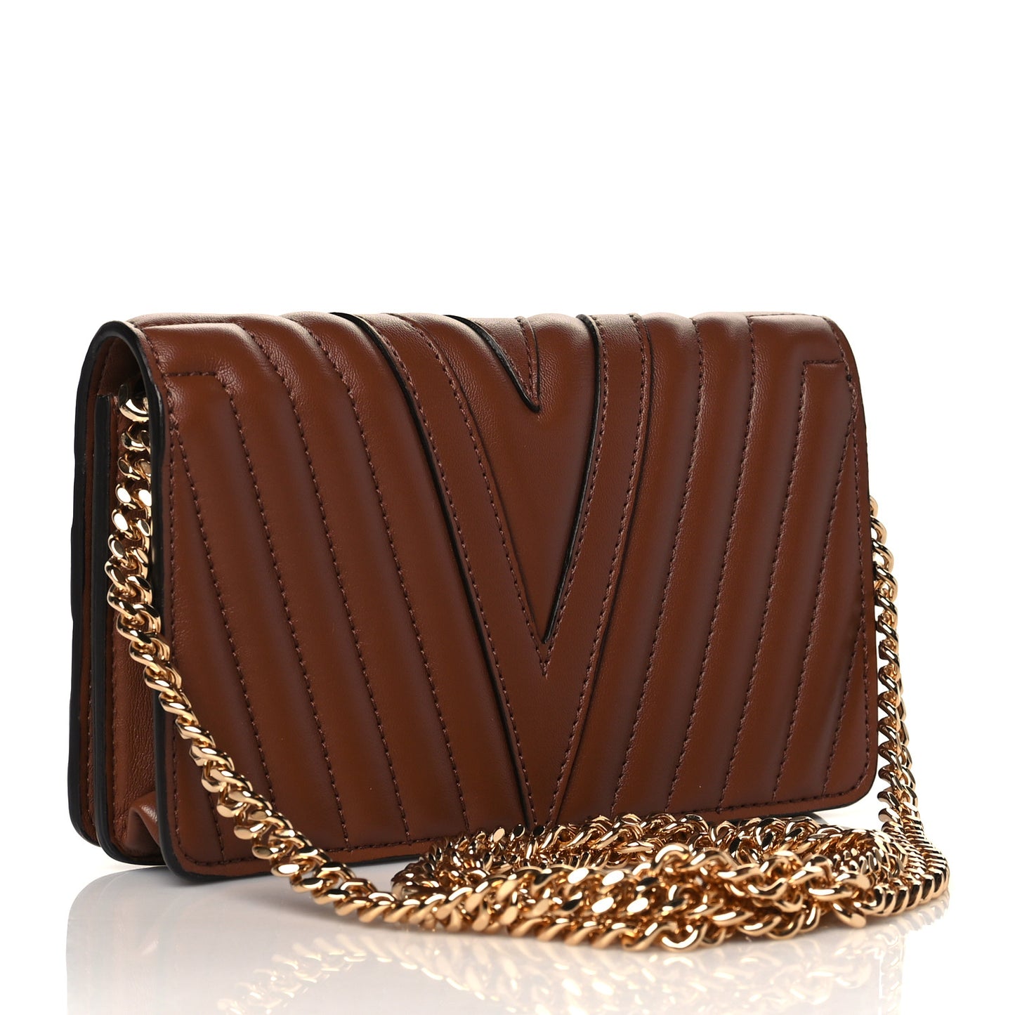 Alter Nappa Star Small Flap Shoulder Bag Brown