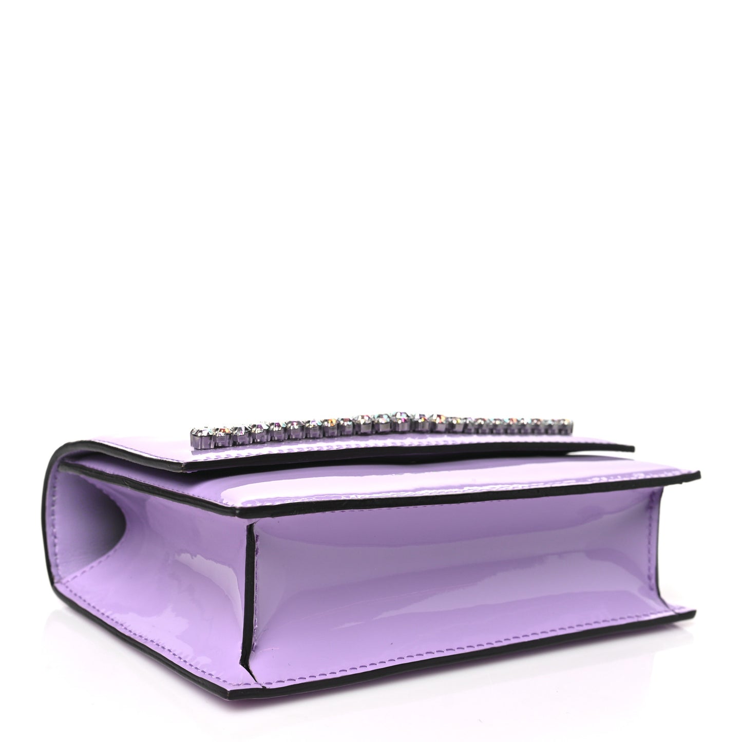 Patent Crystal Embellished Bing Bohemia Crossbody Bag Wisteria