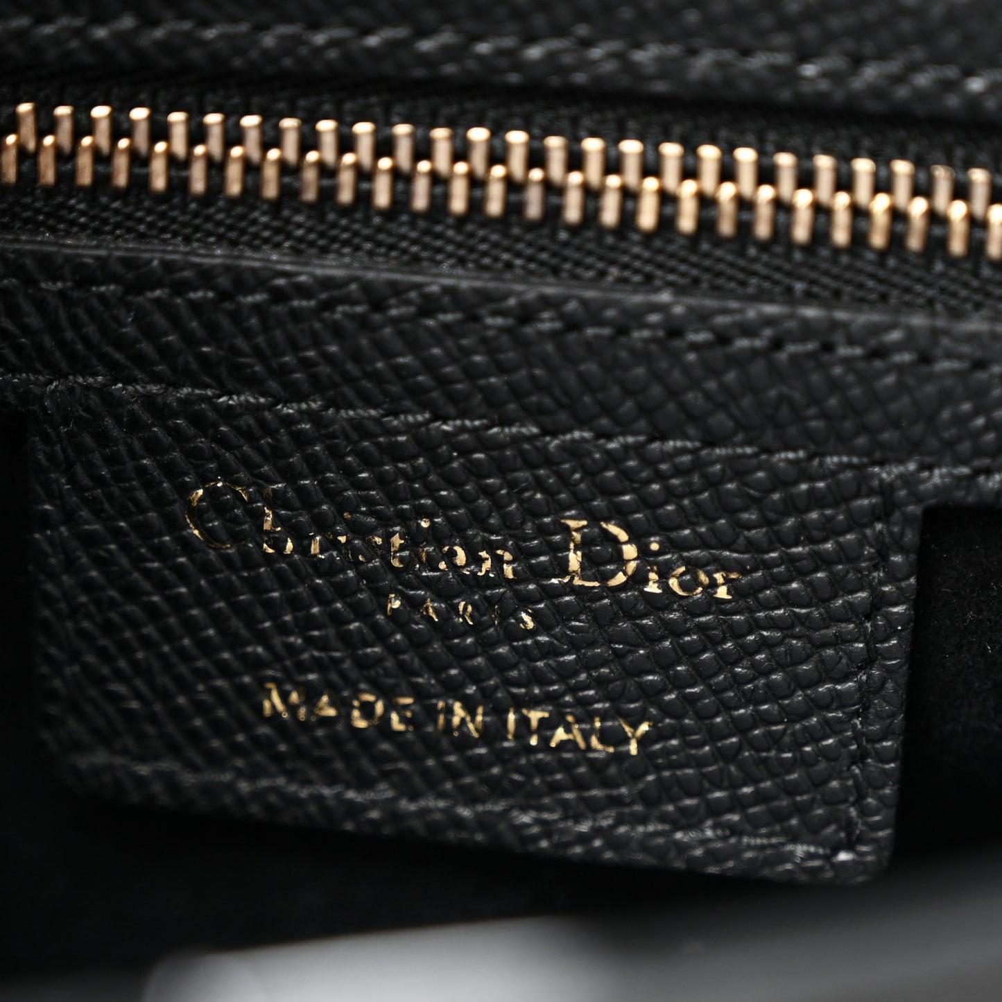 Grained Calfskin Saddle Bag With Strap Black