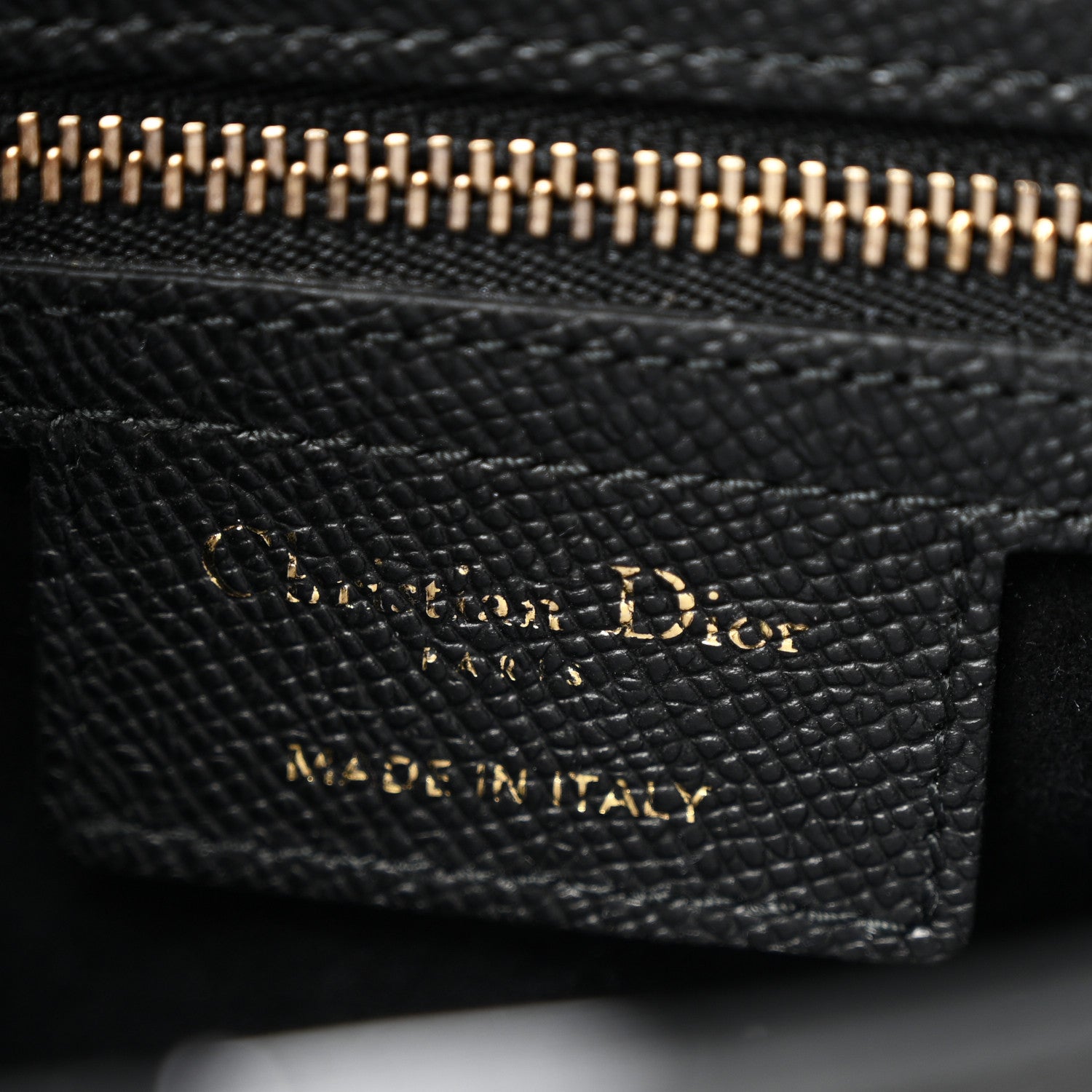 Christian Dior Grained Calfskin Saddle Bag With Strap Black 6 of 11