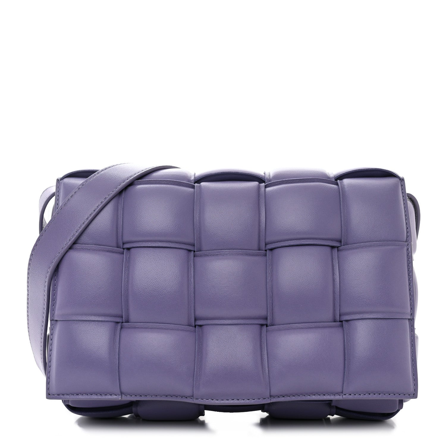 Bottega Veneta Nappa Maxi Intreccio Padded Cassette Crossbody Bag Lavender 1 of 10