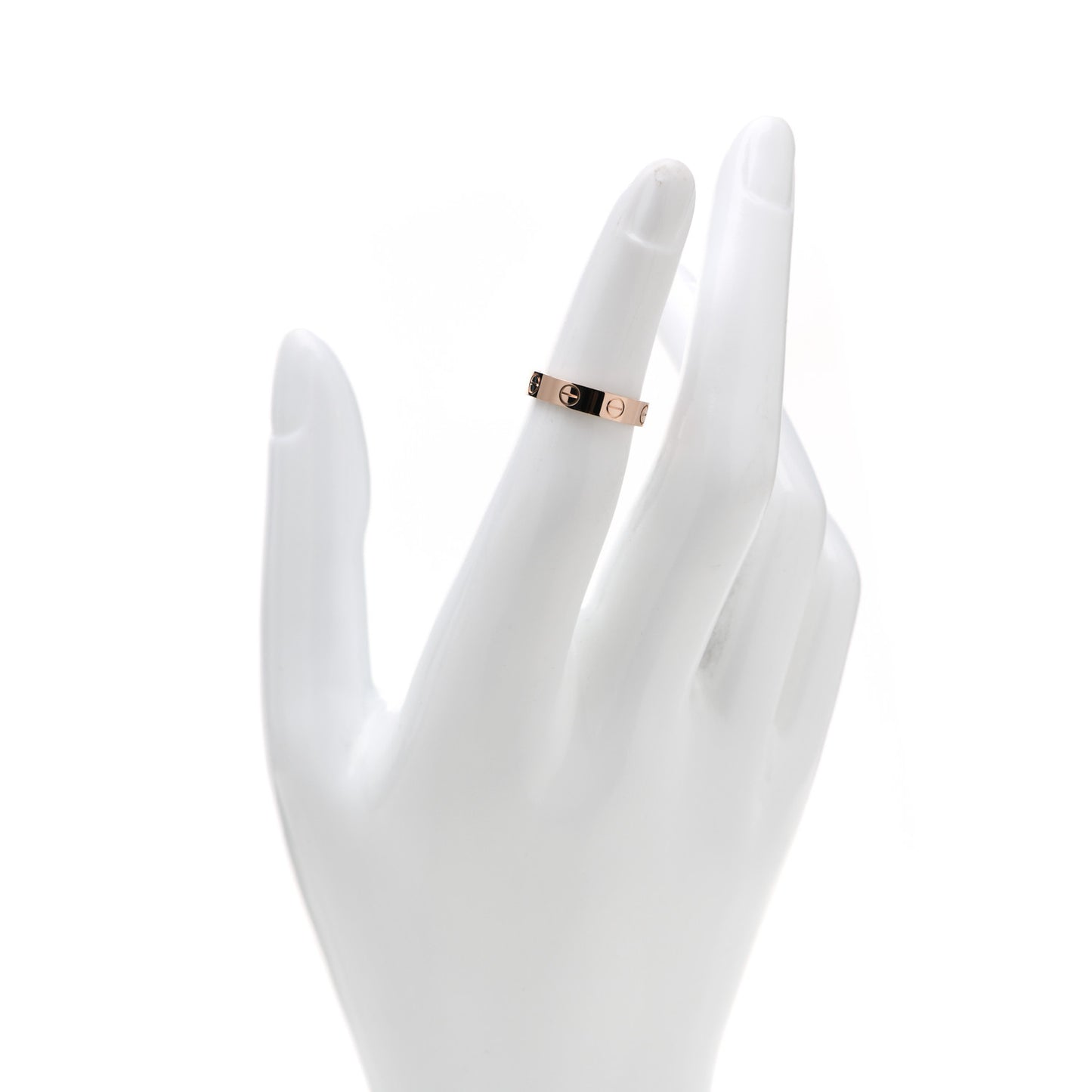 18K Pink Gold 3.5mm LOVE Wedding Band Ring 47 4