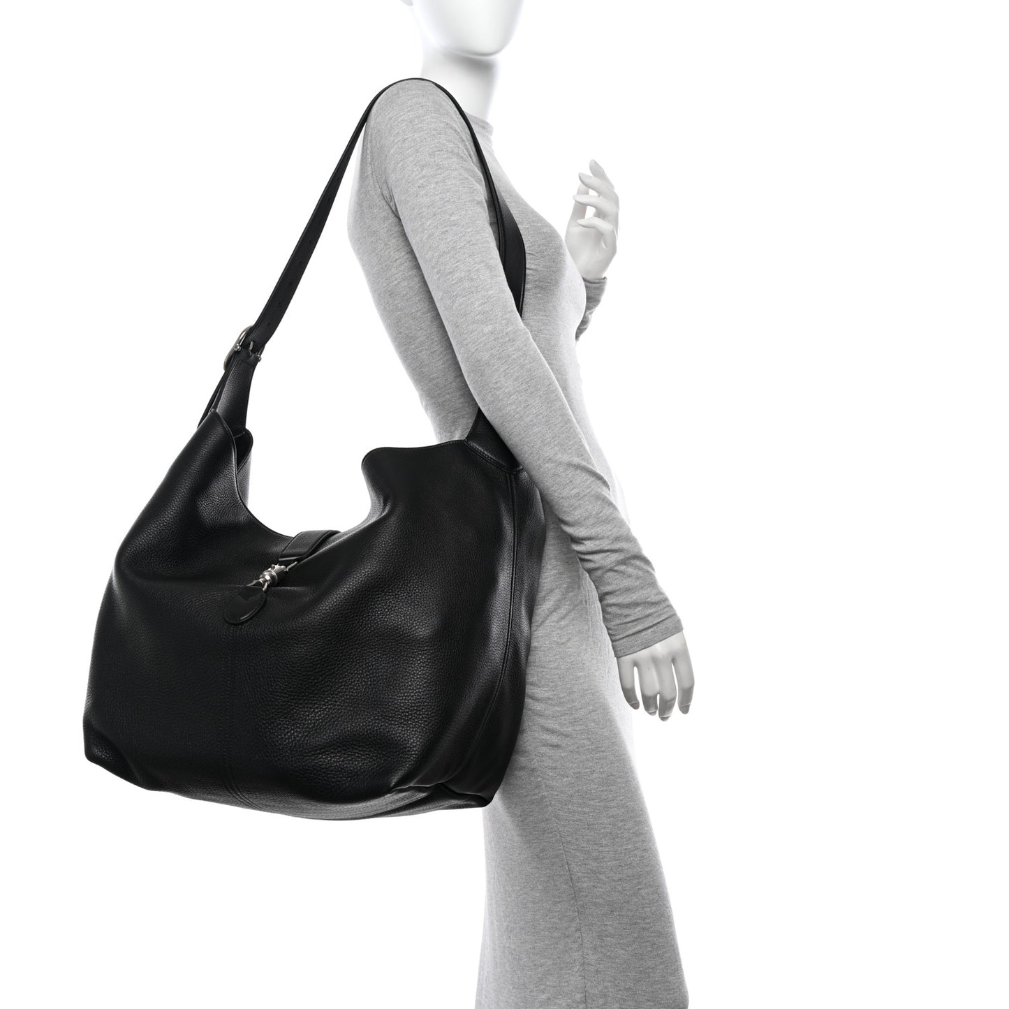 Amour Grane Calfskin Medium Jackie 1961 Crossbody Bag Black