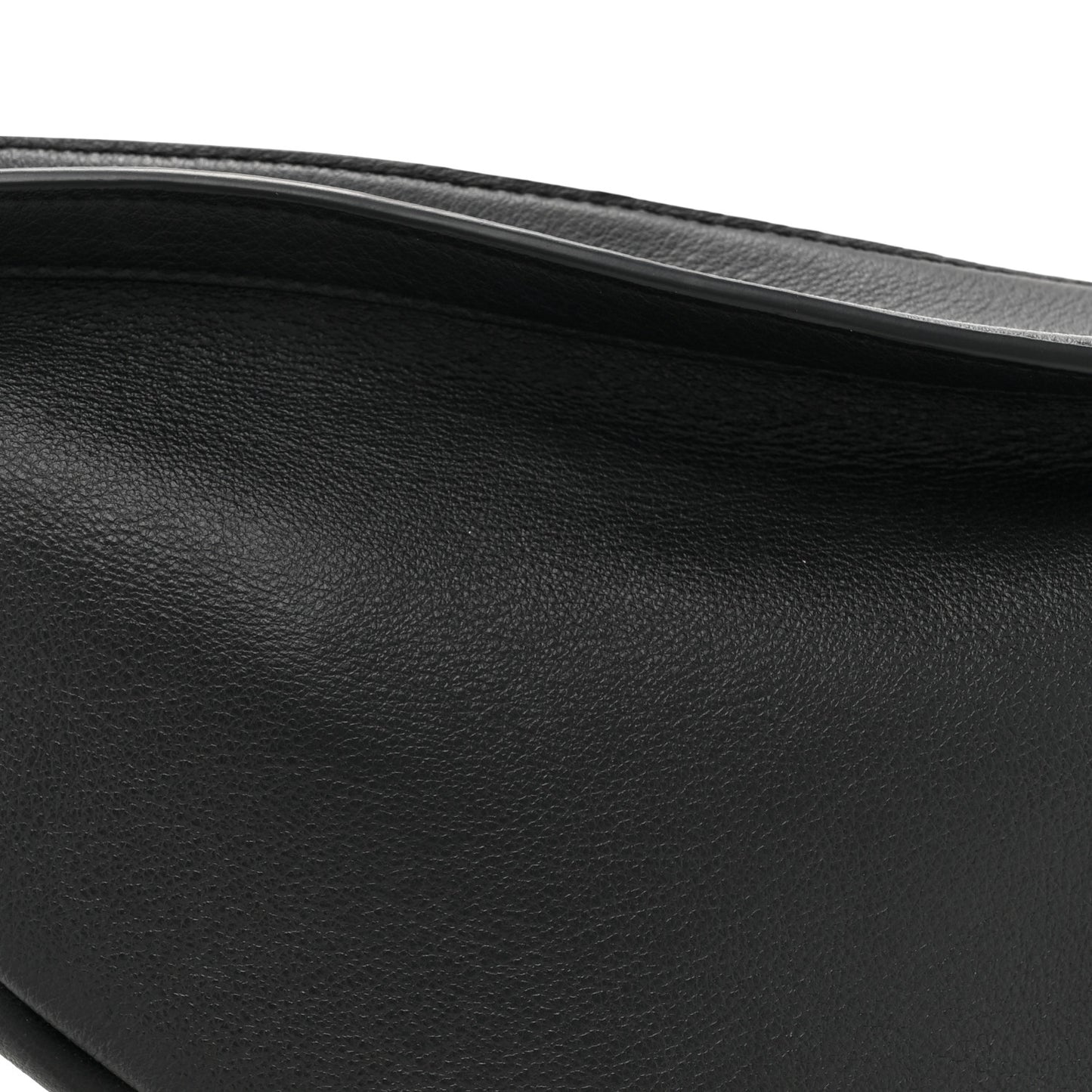 Smooth Calfskin Small Slouchy Banana Bag Black