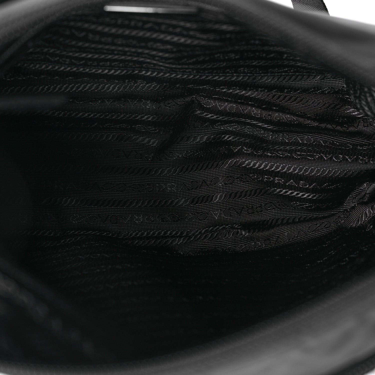 Prada Re-Nylon Vela Saffiano Pocket Double Zip Messenger Bag Black 5 of 10