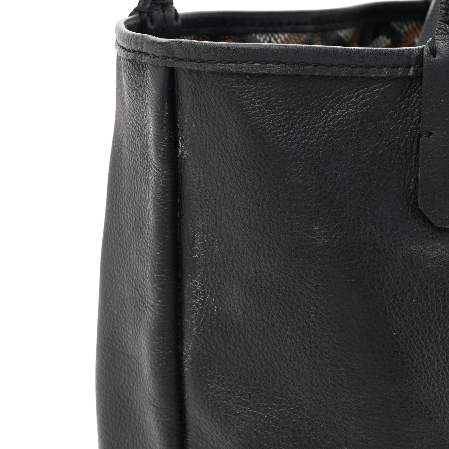Goyardine Reversible Mini Anjou Black