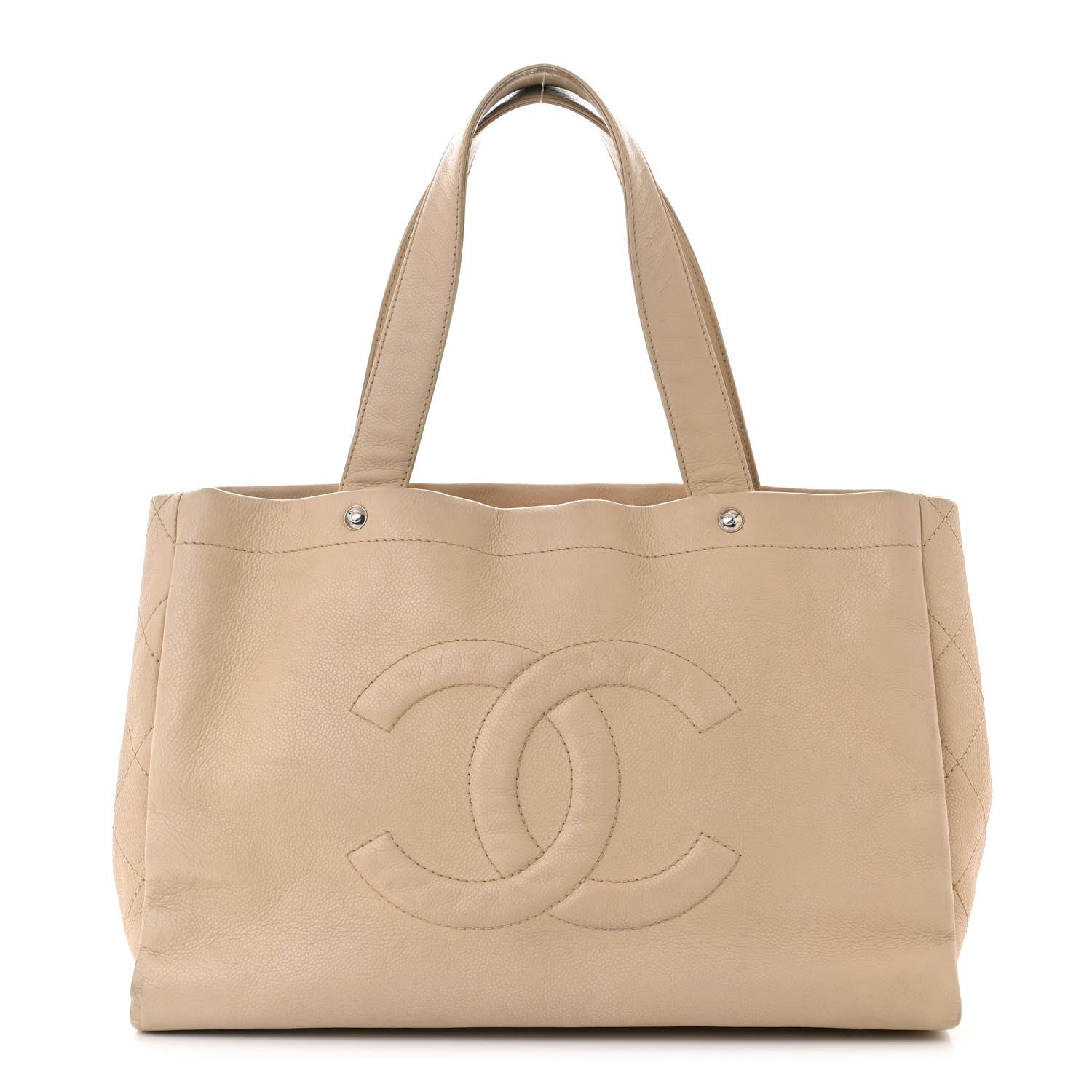 Chanel Caviar Executive Cerf Shopper Tote Beige 1 of 14