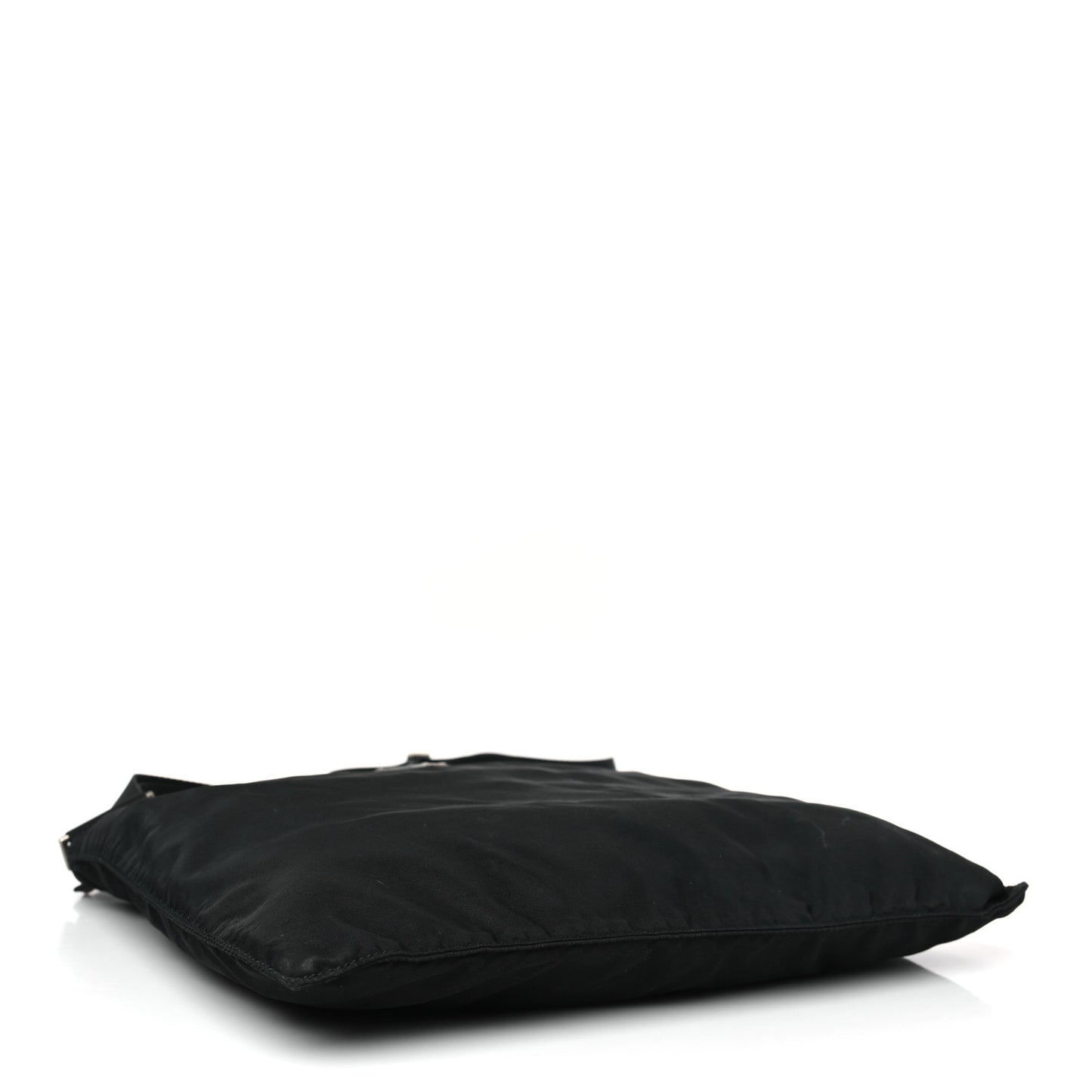 Nylon Vela Flat Messenger Bag Black